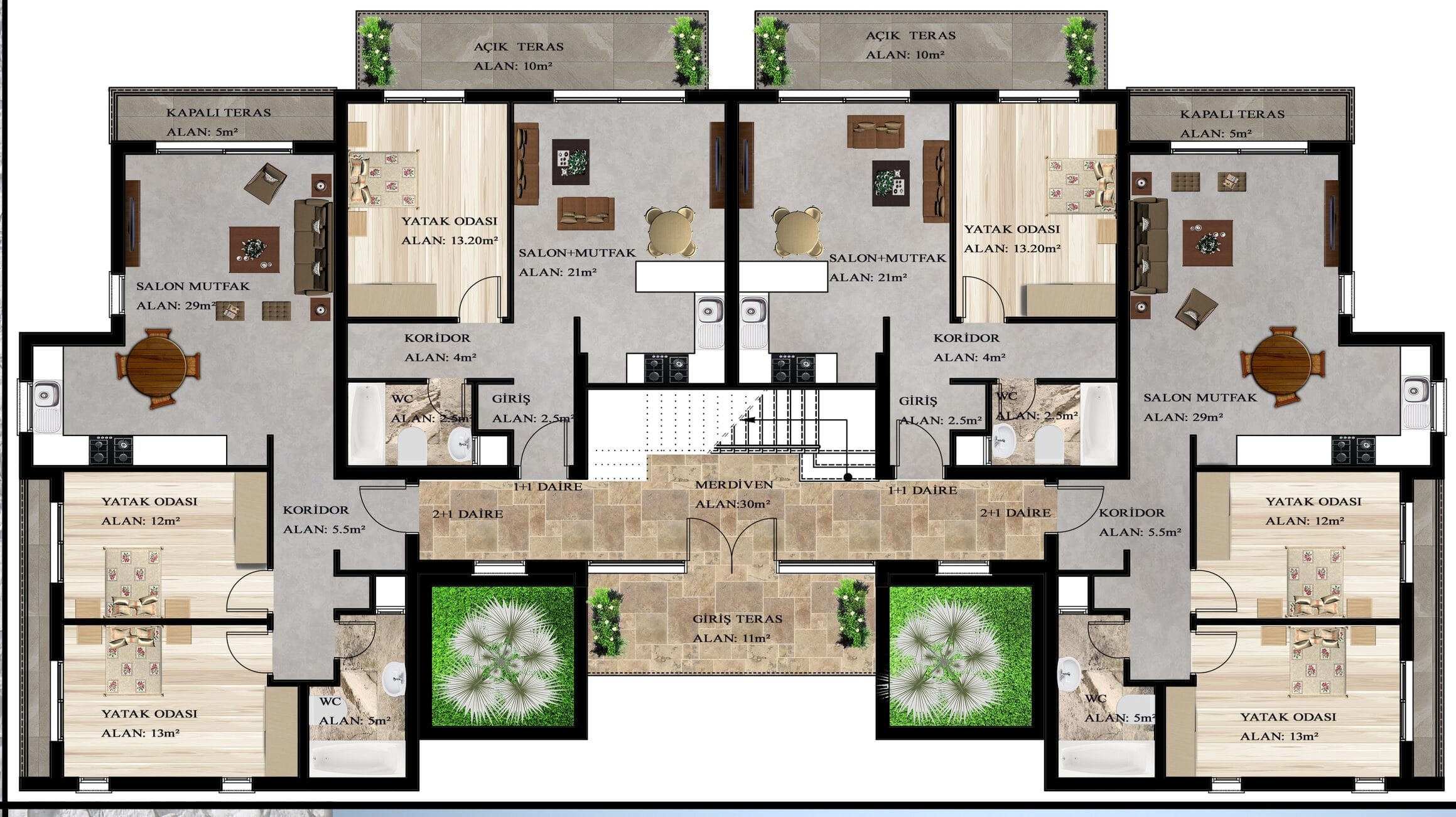 Erdgeschoss A-Type (Wohnung)