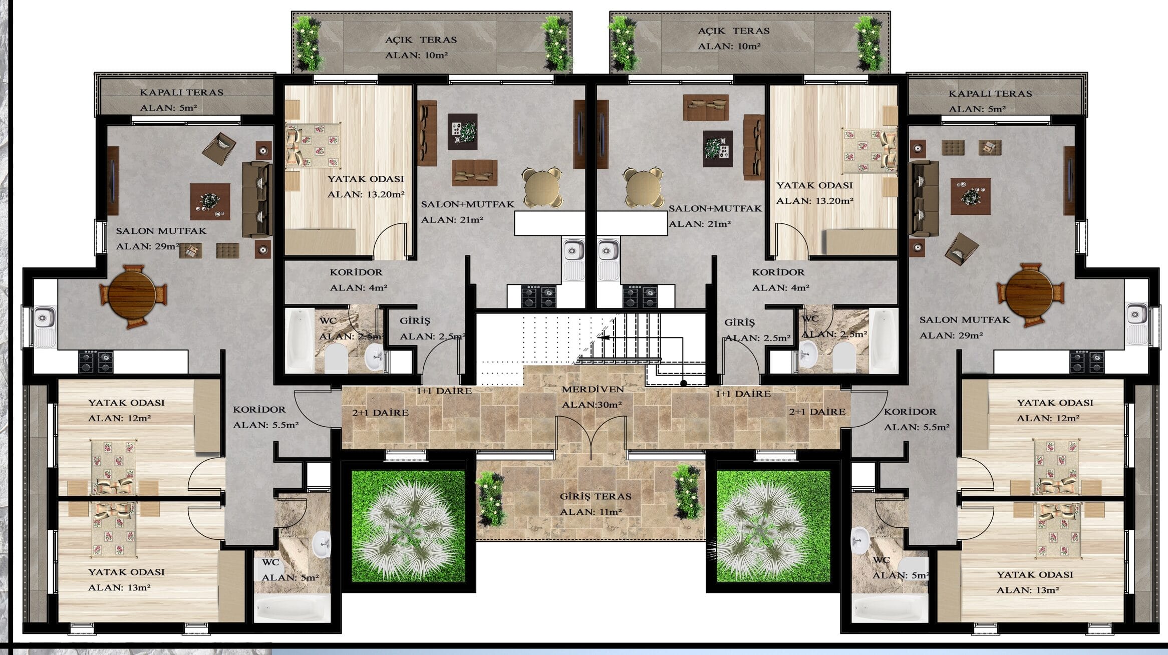 1.Etage A-Type (Wohnung)