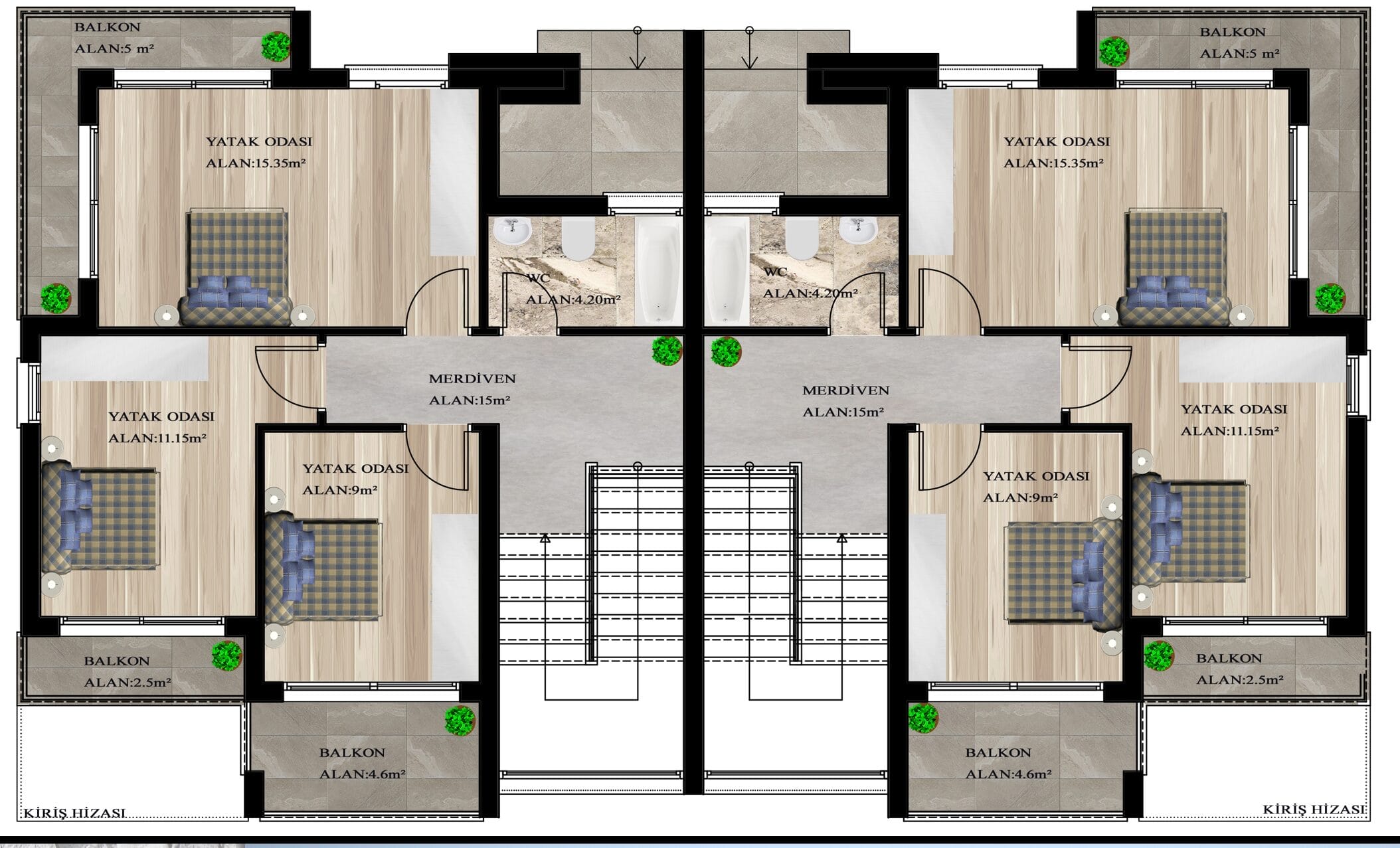 1.Etage E-Type (Townhouse)