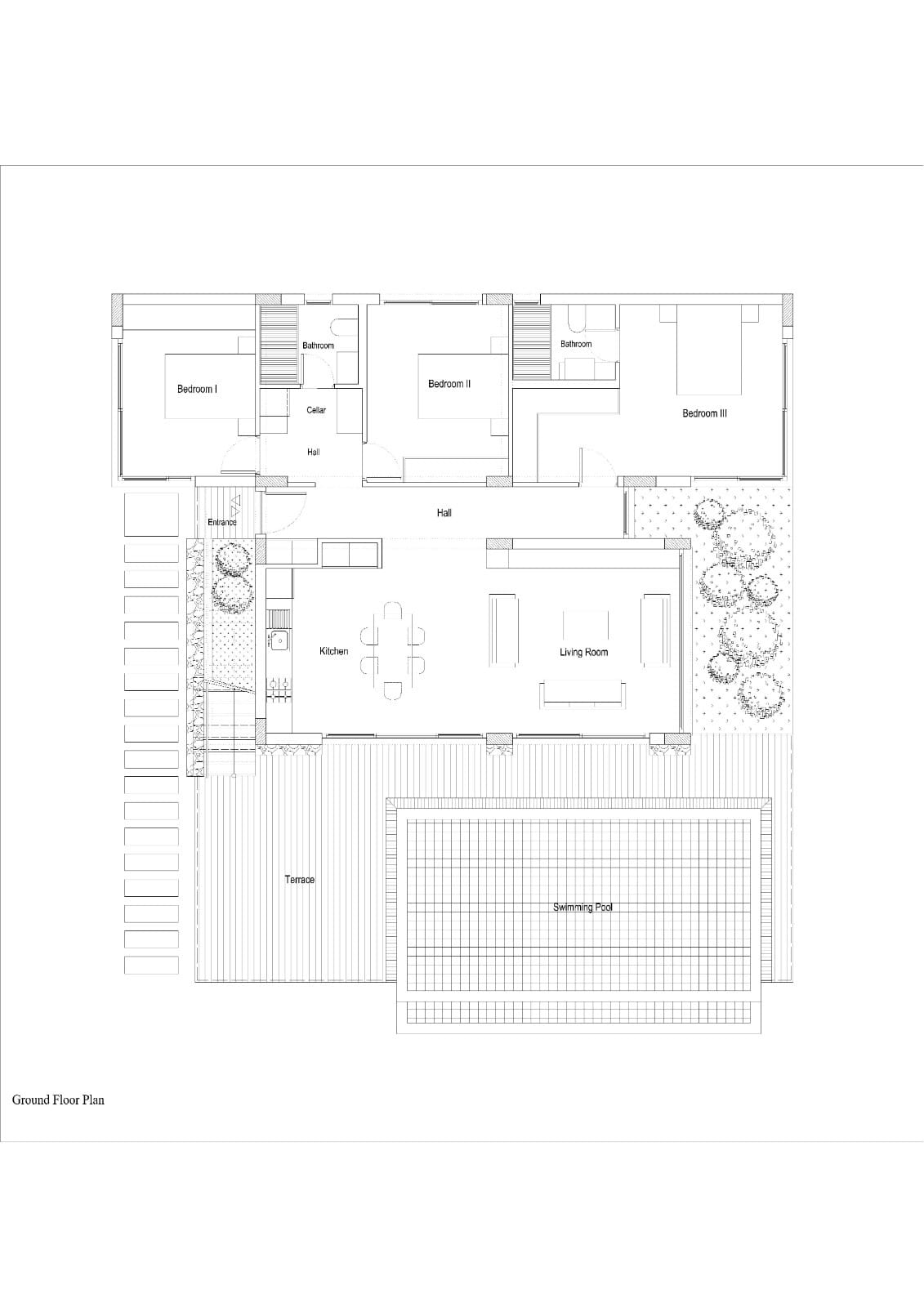 Bungalows (Erdgeschoss 4-Zimmer) Type-2