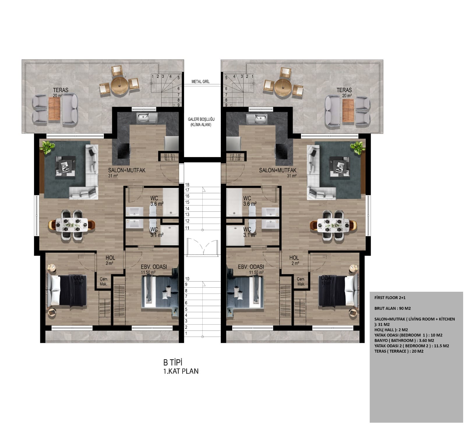 Type-B (1.Etage)