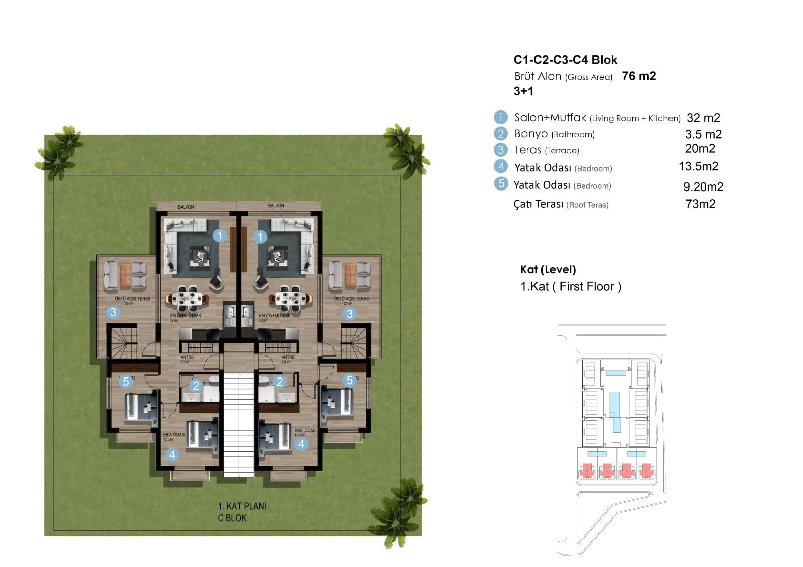 C1-C4 - 1.Etage