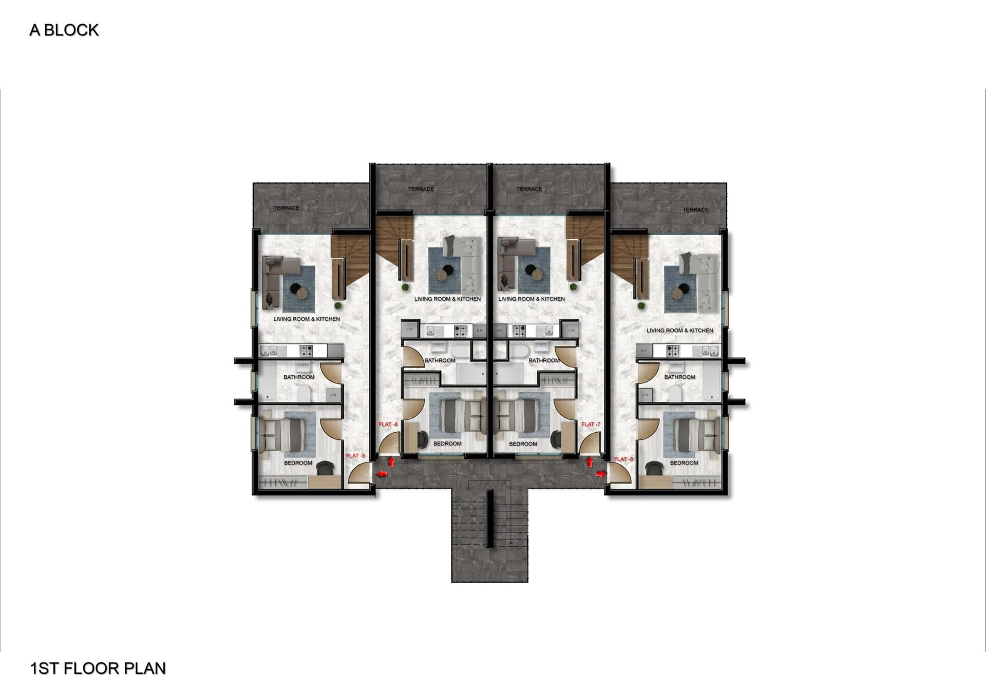 1.Etage (A1 Block)