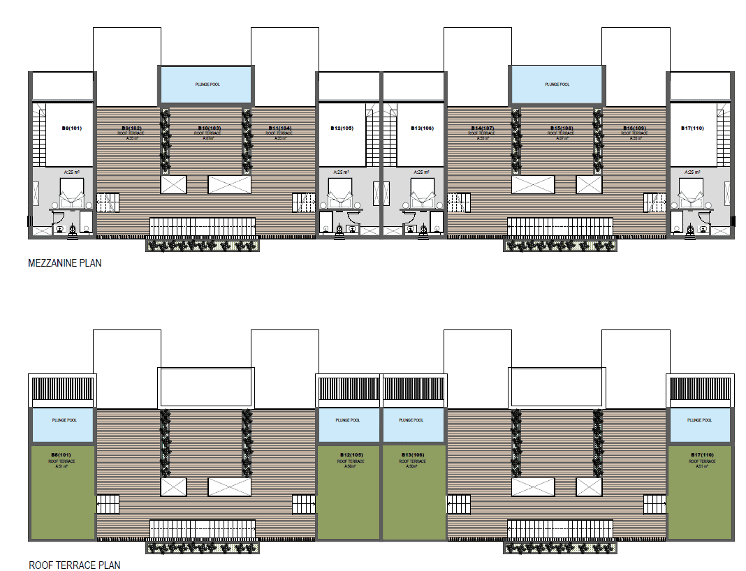 Block - B (1.Etage - Roof)