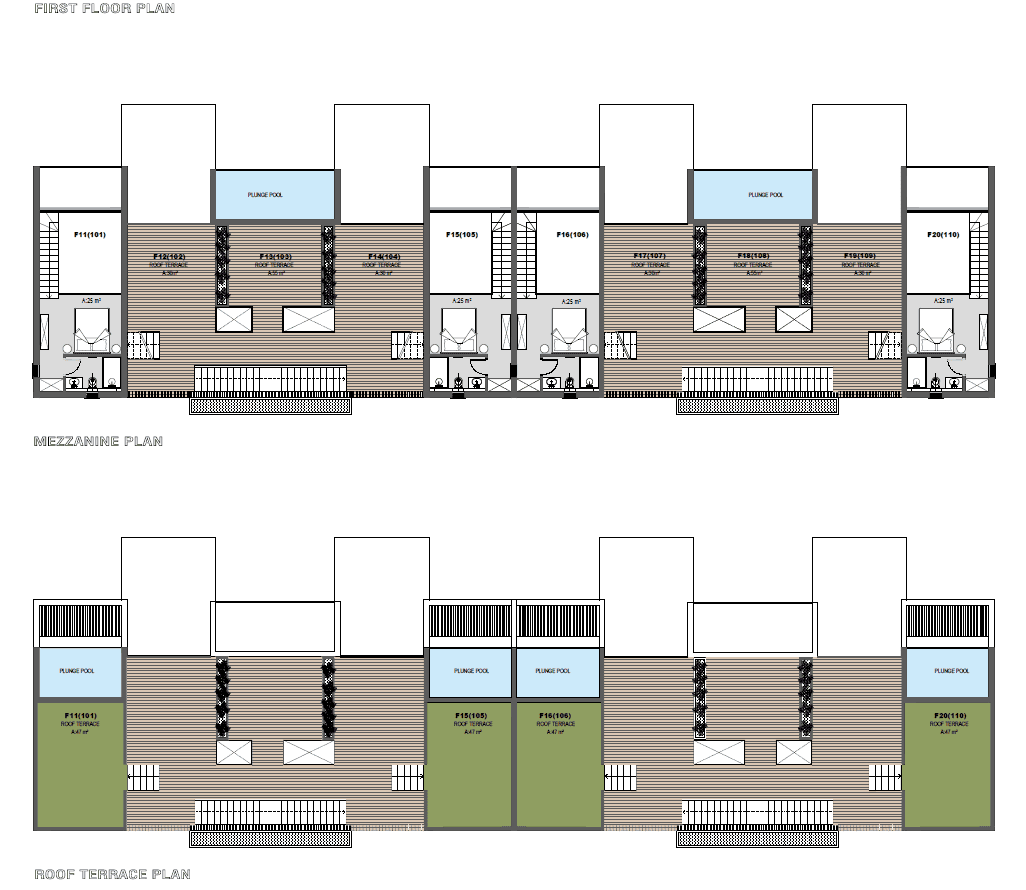 Block - F (1.Etage - Roof)