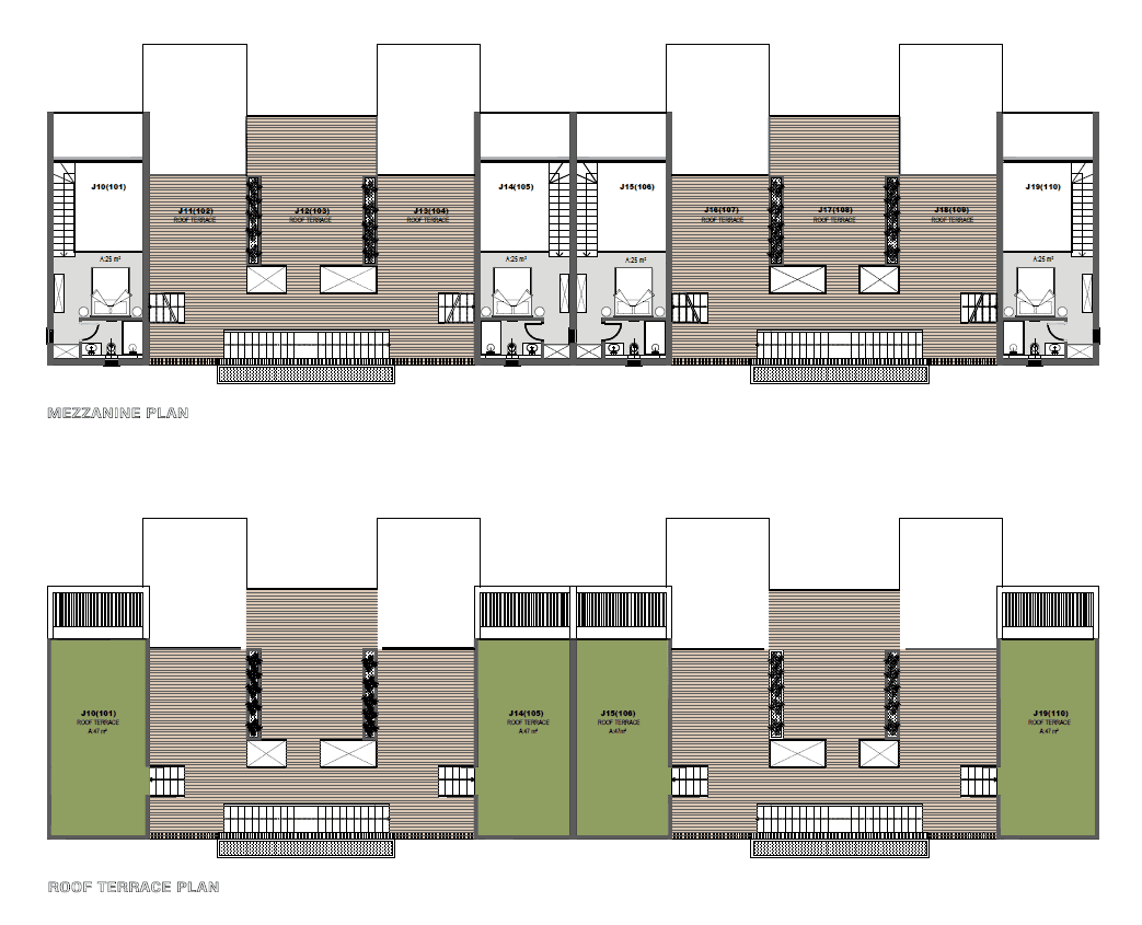 Block - J (1.Etage - Roof)